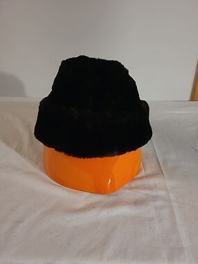 vtg Mens faux fur Cossack ear flap Winter hat brown sz M